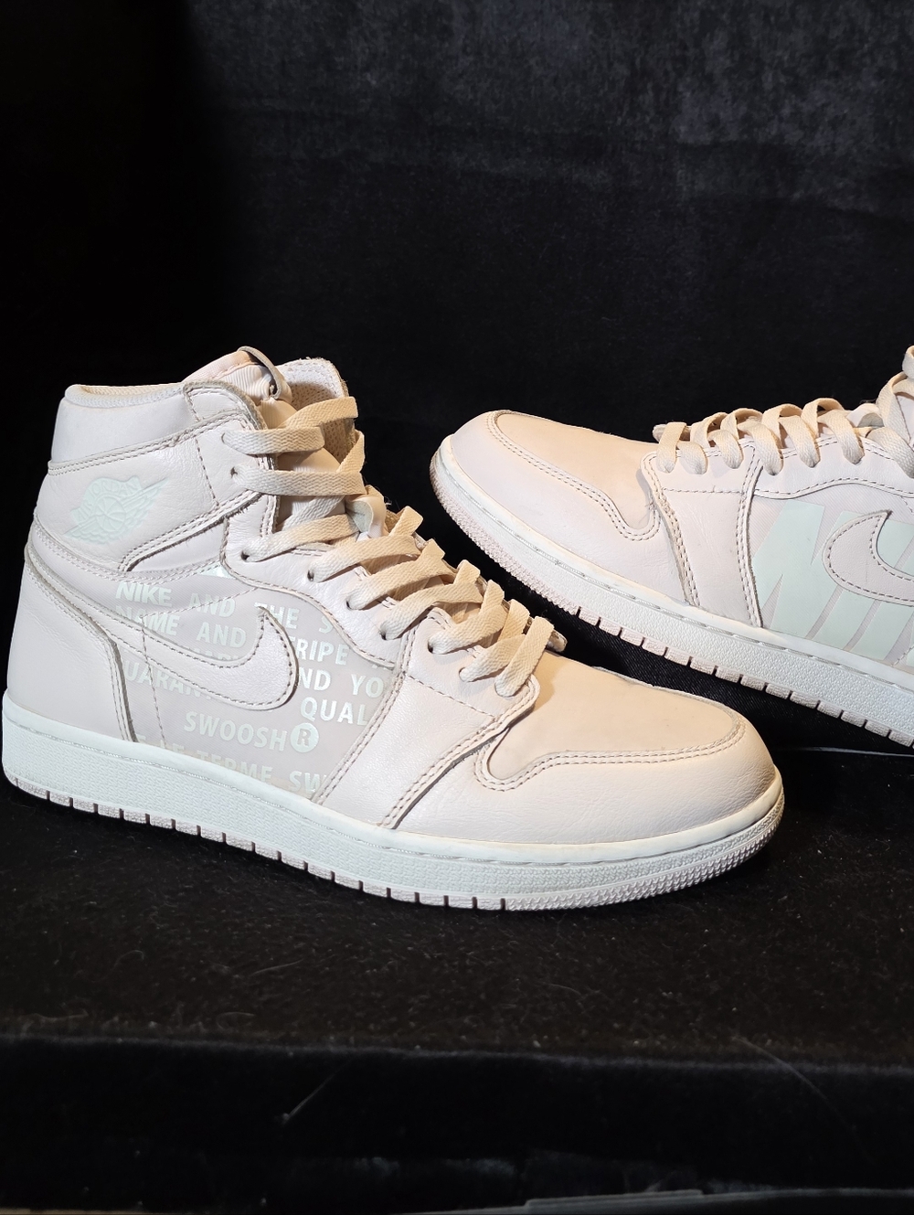 Jordan 1 Light Pink High-Top Sneakers Mens Size 9.5